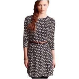amK Anthropologie Harlyn Horse Print Dress Women's XXS Petite